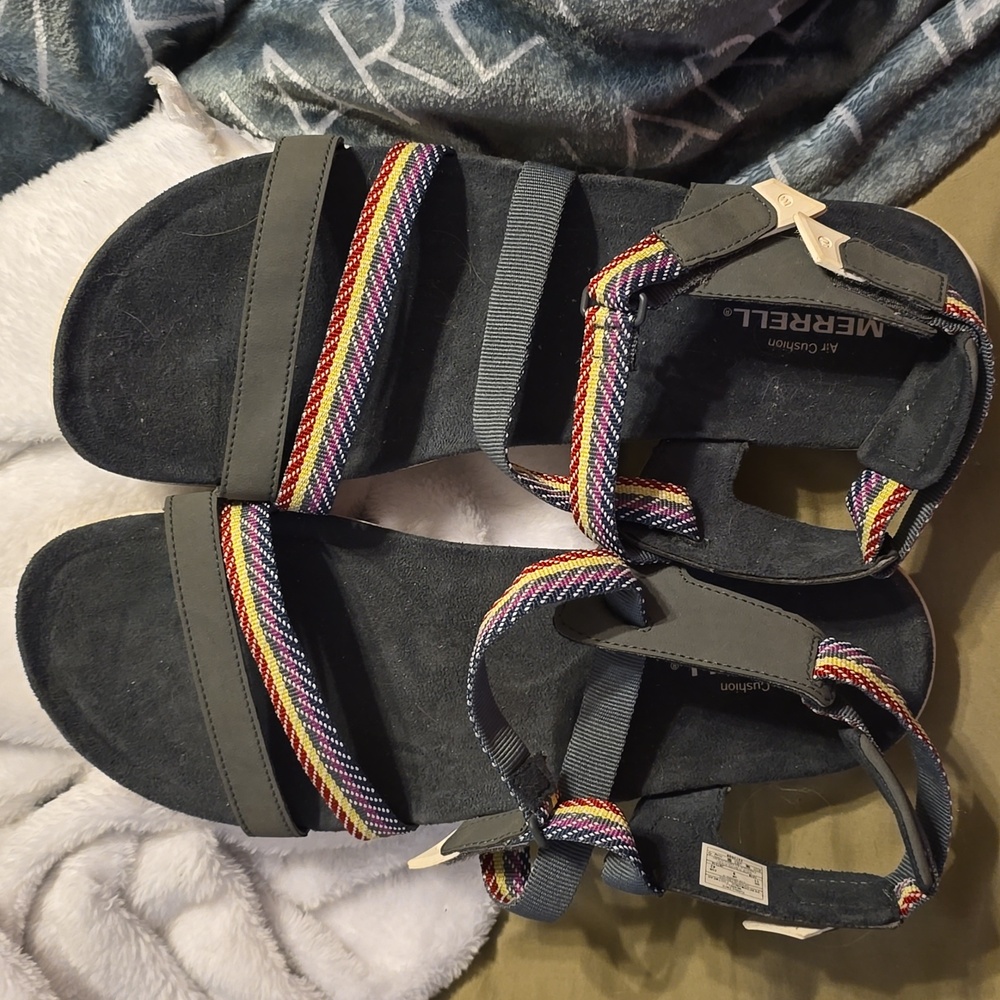 Merrell women's sandals with multicolored straps